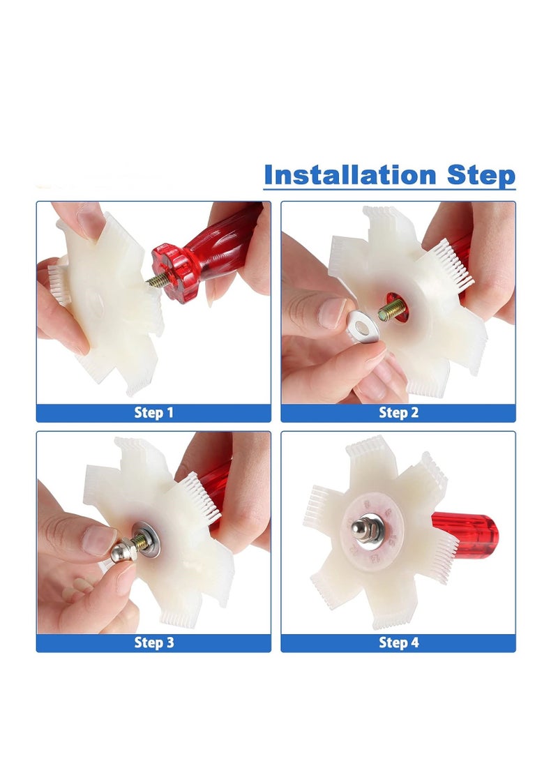 Air Conditioner Fin Comb Radiator Condenser AC Fin Straightener Cleaner Repair Tool Air Conditioning Brush Accessory for Cleaning Car Automotive Refrigeration Radiator Evaporator - Image 3