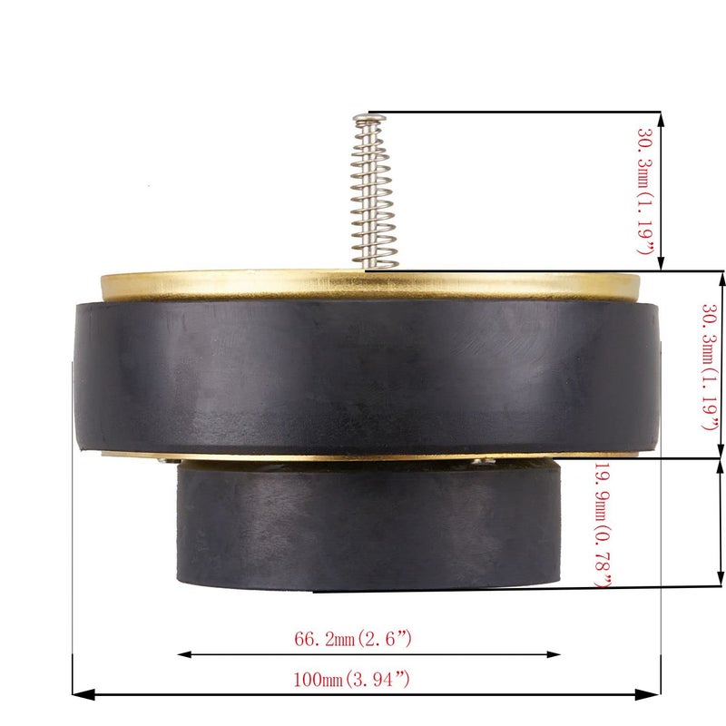 Minimprover Internal Backwater Valve,4-F 4" Float Model Flood-Guard for 4-inch Flood Drains,Drain Backflow Preventer for Sewer Flood Protection - Image 2