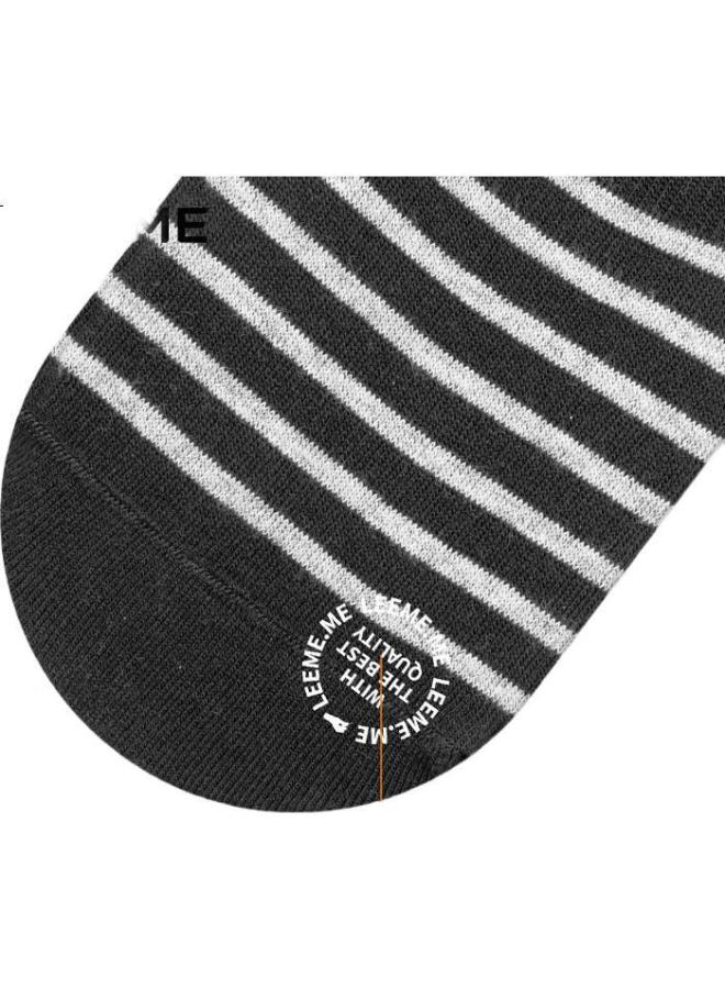 Leeme.Me Grain Rice 【Antibacterial】Men'S Socks Spring And Summer Invisible Boat Socks Striped Men'S Socks Breathable Casual Socks One Size - Image 1