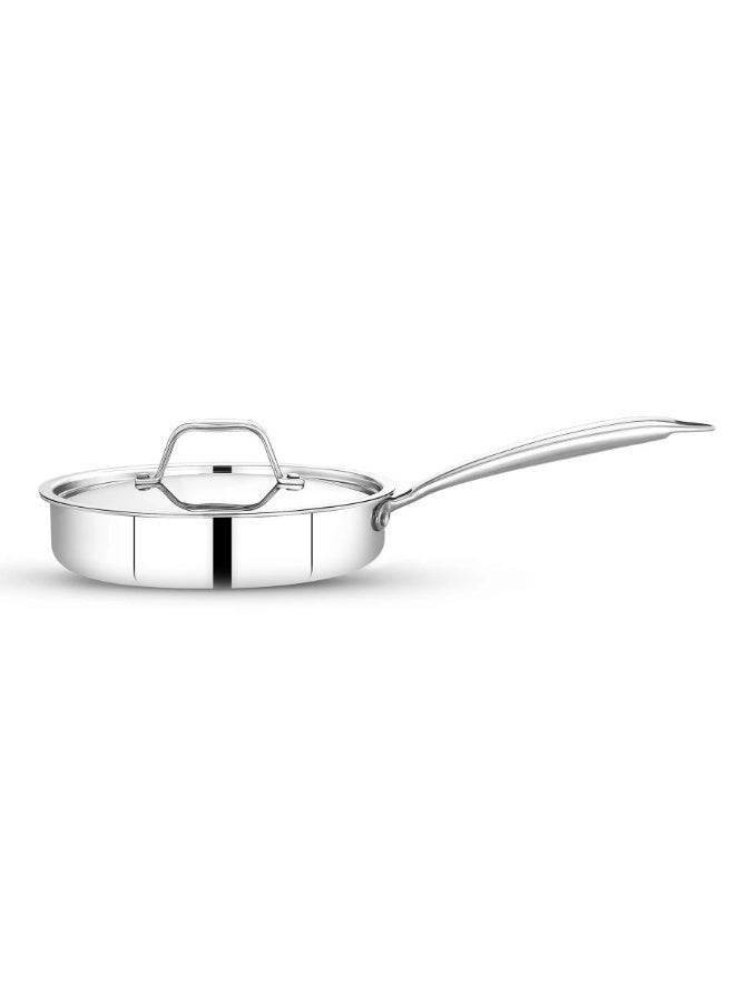 Maxima Stainless Steel Fry Pan With Lid 20 cm - Image 1