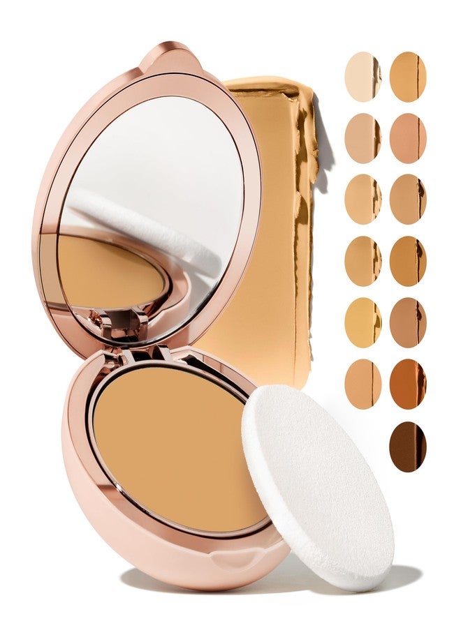 toty. Toty by Sofia Vergara - Ilumina CC Creamy Compact SPF 50+ Mineral Broad Spectrum Sunscreen for Face - Tinted Blurring Balm SPF- Matte, Light Coverage - Water & Sweat Resistant - All Skin Types - 2C - Image 1