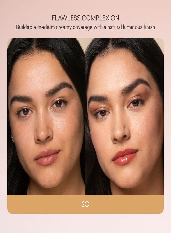 toty. Toty by Sofia Vergara - Ilumina CC Creamy Compact SPF 50+ Mineral Broad Spectrum Sunscreen for Face - Tinted Blurring Balm SPF- Matte, Light Coverage - Water & Sweat Resistant - All Skin Types - 2C - Image 3