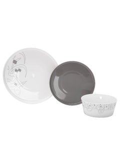 La Mesa La Mesa grey bone porcelain 18 pc dinner set  - Image 4