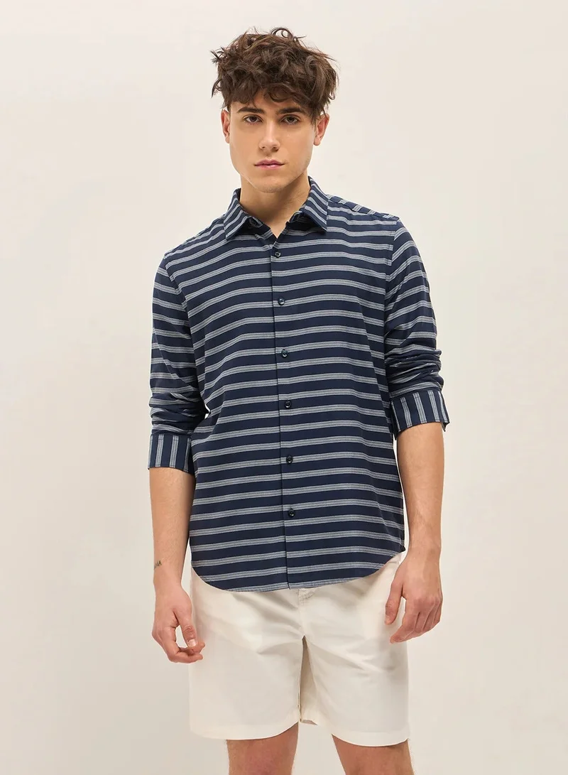 THE BEAR HOUSE  Cotton Shirt for Men | Slim Fit, Long Sleeve, Casual & Formal Wear | Soft, Breathable Fabric for Office, Everyday, & All-Season Use in Classic & Trendy for Men | Best Price UAE