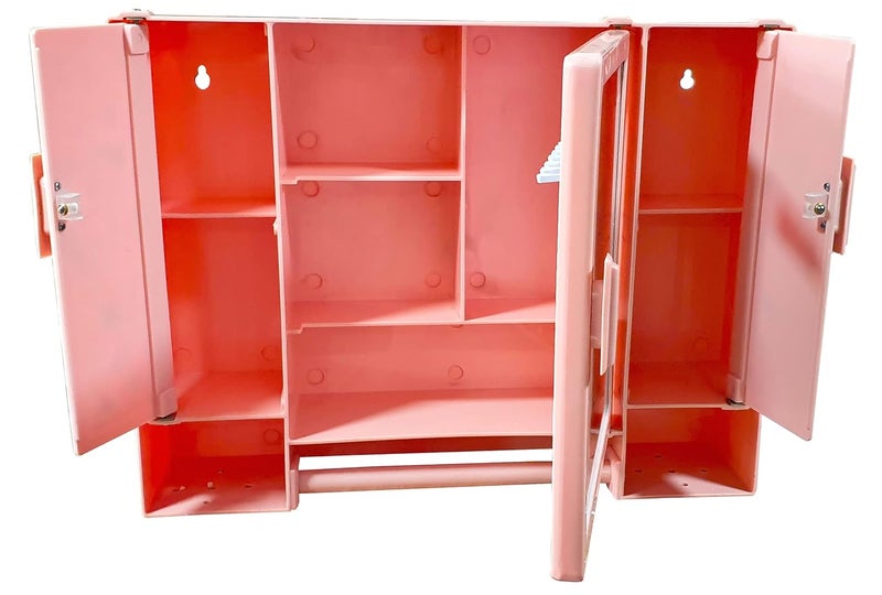 PGen Acrylic Medium Size 18X14X4 Inches Bathroom Organizer 3 Door Luxury Mirror Storage Cabinet Wash Basin Kitchen Storage Medicine Beauty Products Modern Vanity - Image 3