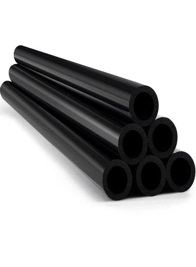 Landical 6 Pcs 3/4'' Black PVC Pipe SCH 80 Plastic Pipe, 40'' Long - Image 1