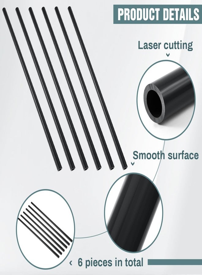Landical 6 Pcs 3/4'' Black PVC Pipe SCH 80 Plastic Pipe, 40'' Long - Image 3