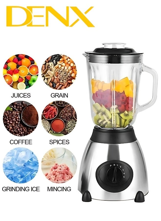 Denx High Power Electric Blender With Grain Grinder 2800W-1.5L - Image 2