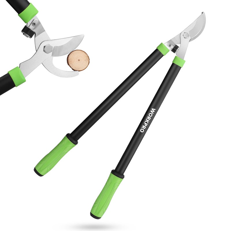 WORKPRO Bypass Lopper, 28" Branch Cutter with 65MN Spring Steel Blade, Heavy Duty Tree Trimmer with 1-3/16inch Cutting Capacity, Perfect for Cutting Shrubs and Branches - Image 1