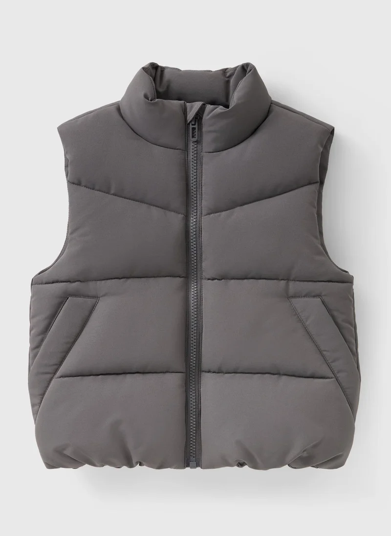Matalan Boys Charcoal Padded Gilet