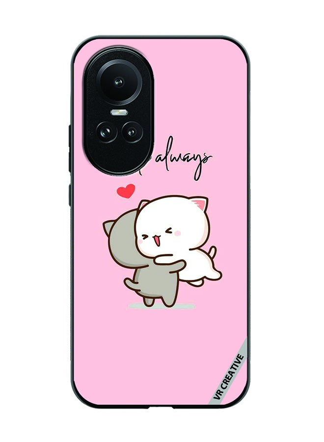 VR CREATIVE Protective Case Cover For Oppo Reno 10 Pro Smile Always Design Multicolour - Image 1