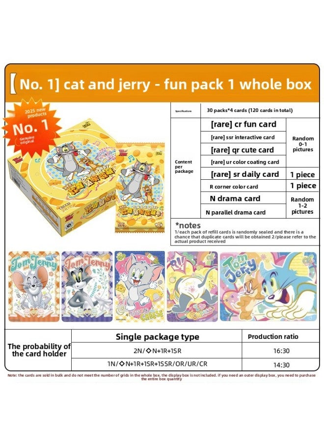 Generic Authentic Card Game Tom And Jerry Card Variety Pack, A Whole ...