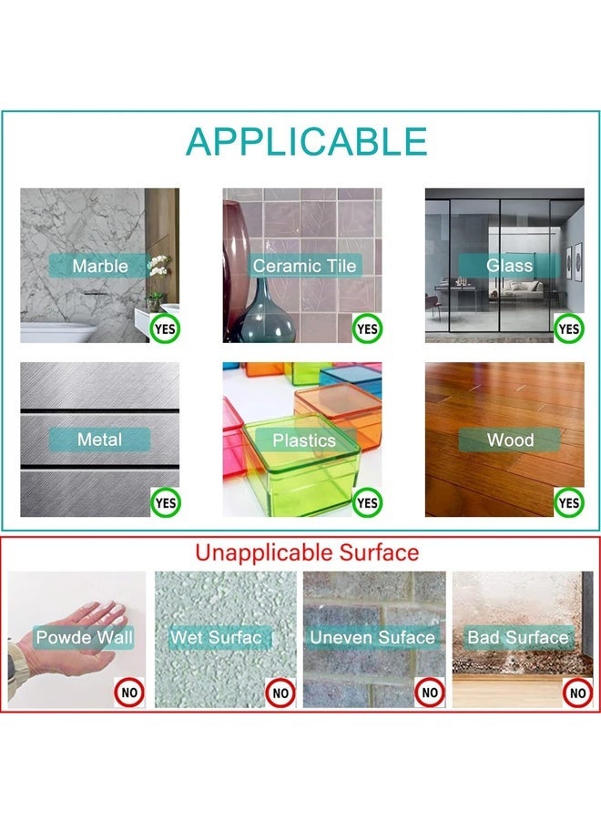 Optico Nano Double Sided Tape Heavy Duty Removable Clear Mounting Tape Multipurpose Mounting Tape Picture Hanging Strips Adhesive for Poster Walls, Carpet, Rug & DIY – Strong Two Sided Adhesive Tape – No Residue, Washable, Traceless - Image 5