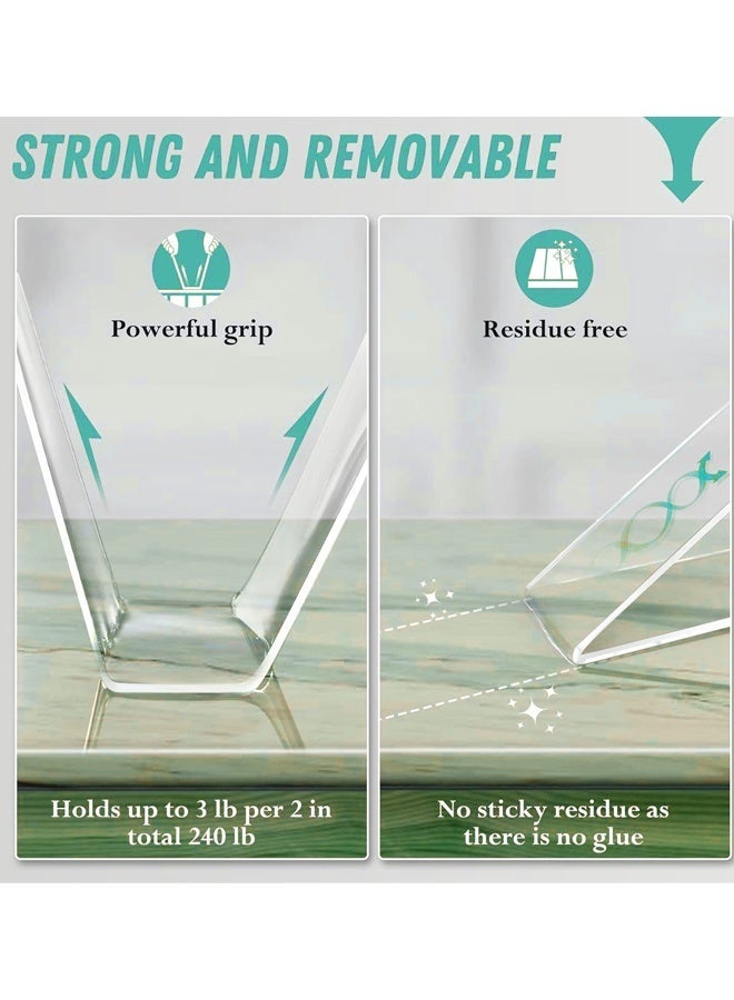 Optico Nano Double Sided Tape Heavy Duty Removable Clear Mounting Tape Multipurpose Mounting Tape Picture Hanging Strips Adhesive for Poster Walls, Carpet, Rug & DIY – Strong Two Sided Adhesive Tape – No Residue, Washable, Traceless - Image 3