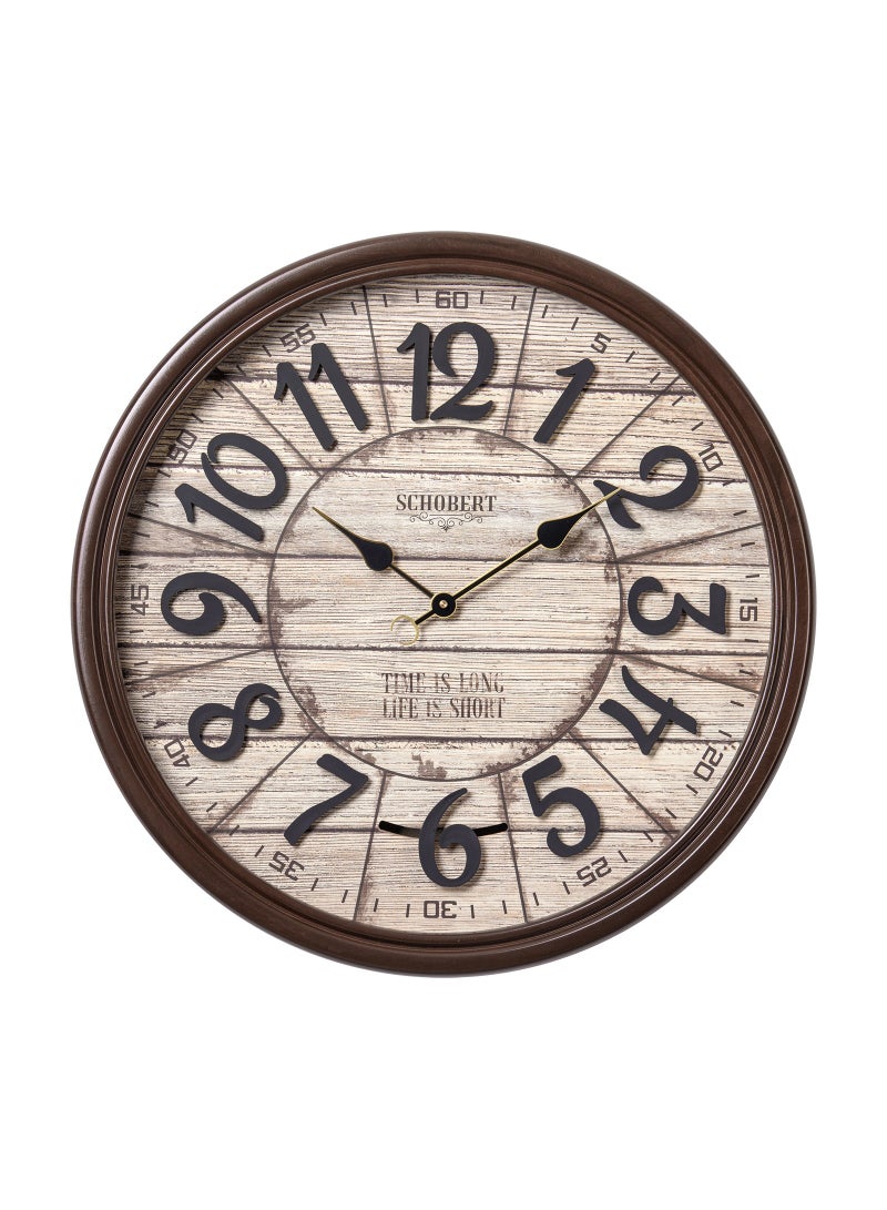 Schobert Wall Clock Big 60cm, Silent Silky Move,  Italian Design, Analog Clock - Image 1