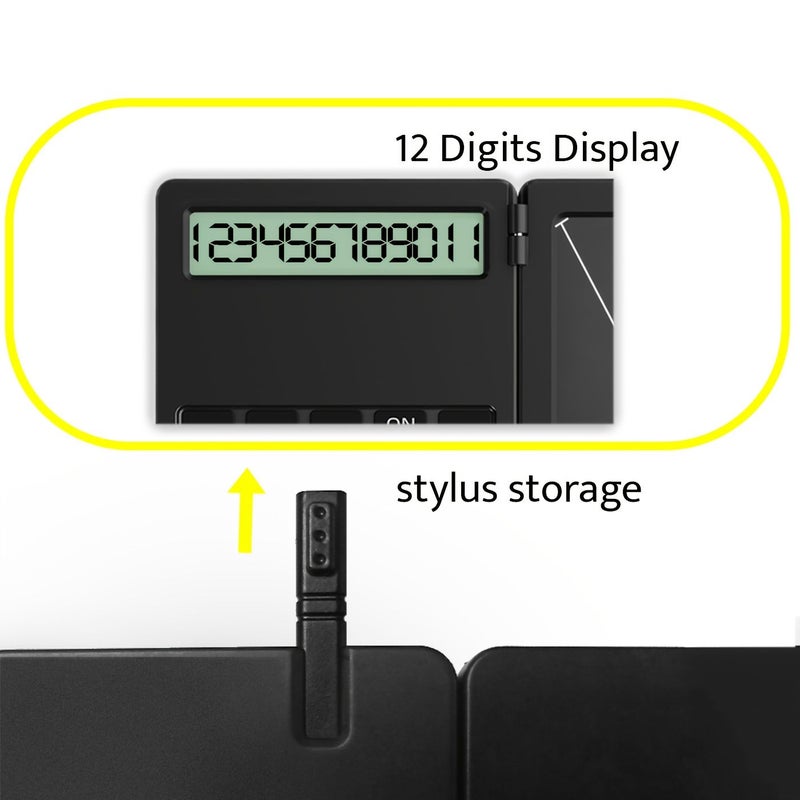 Blue Calculator With LCD Writing Tablet 12 Digits Large Display College School Supplies Desk Accessories - Image 5