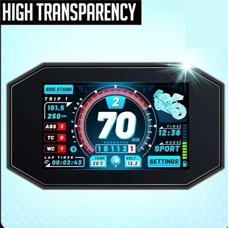 DEMULAX Motorcycle Dashboard Screen Protector - Image 3