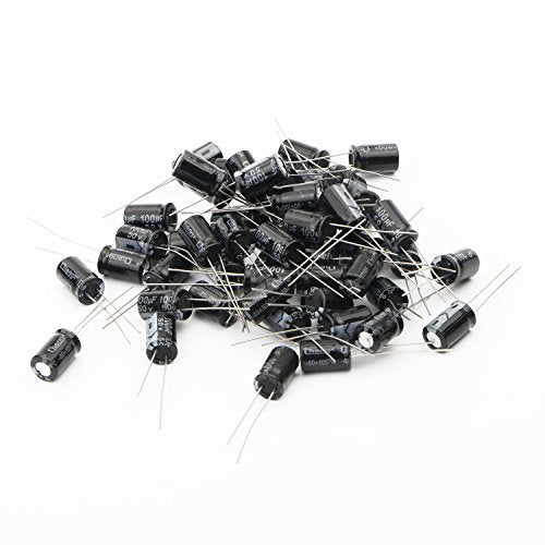 NewZoll Newzoll 50 pcs 100uf 50V Radial Electrolytic Capacitor 8x12mm  - Image 2