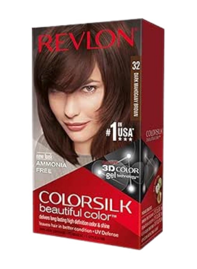 ريفلون صبغة شعر كلر سيلك - بنى ماهوغنى داكن 32 - Image 1