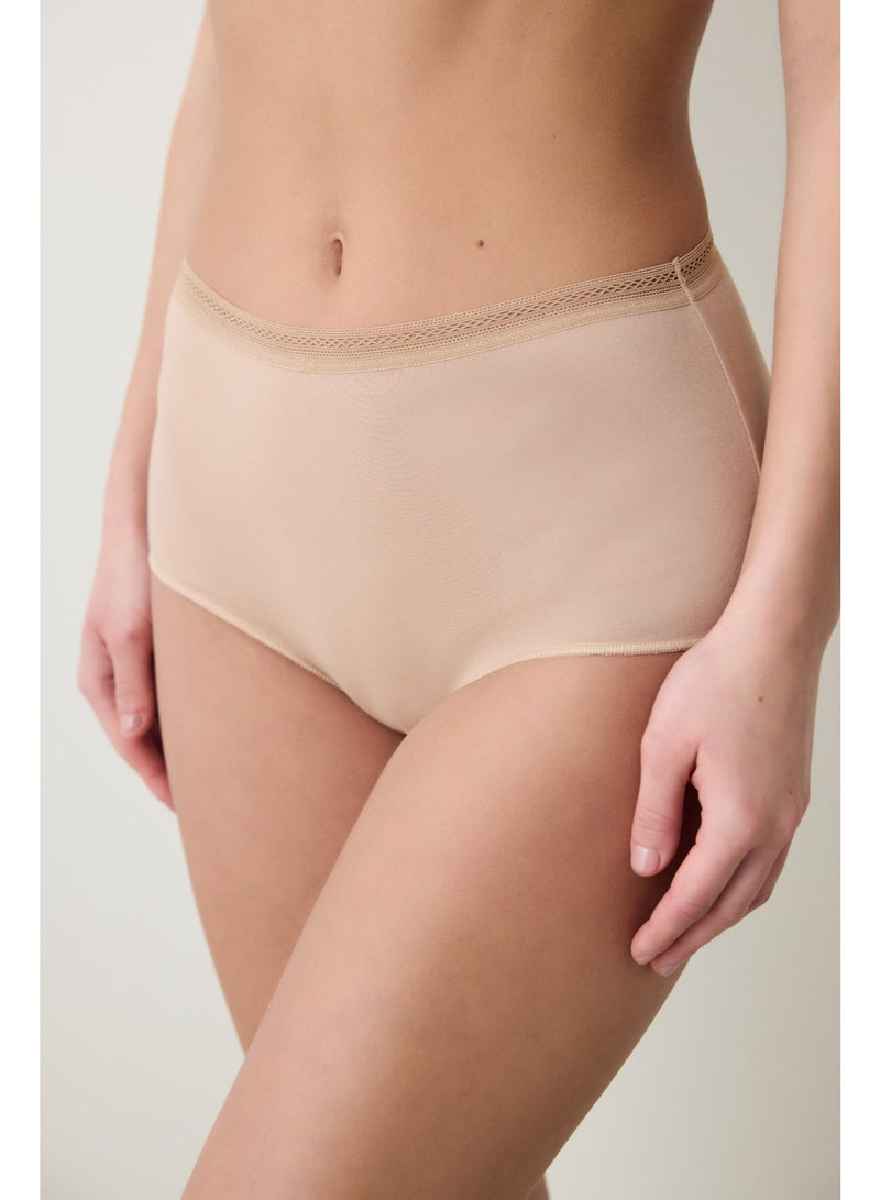 Penti Easy Cotton Trim High-Waist Panties - Image 1