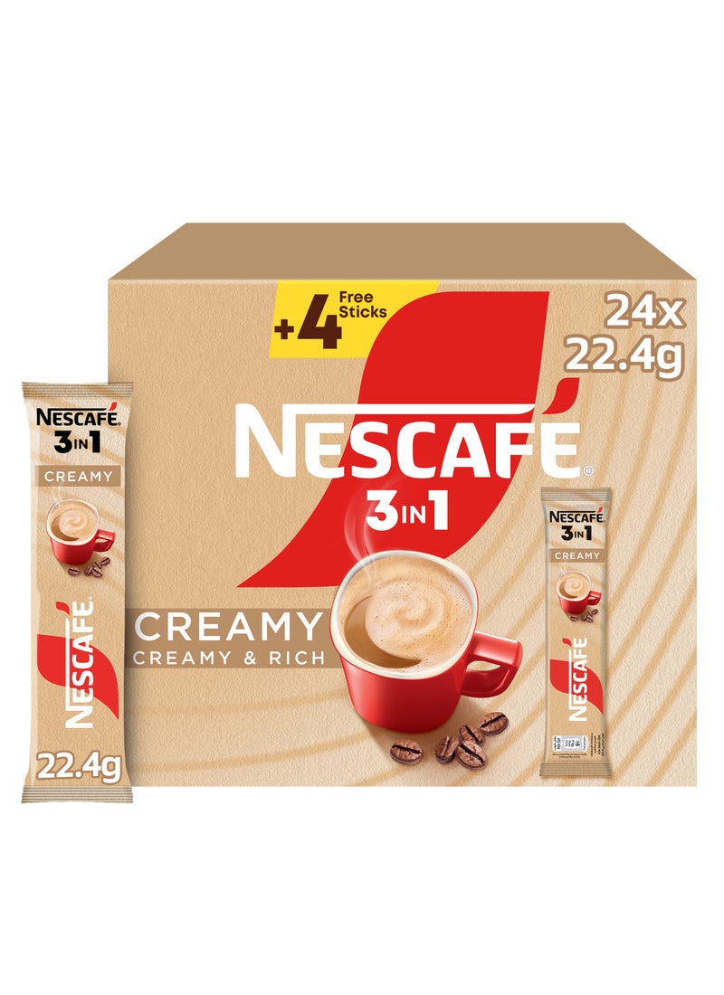 Nescafe 3-in-1 Creamy Latte Sachet 22.4grams Single - Image 1