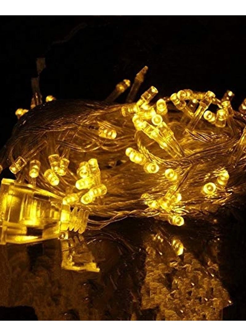 نجفة شوب حبال ضوئيه لون اصفر  لزينه رمضان و المناسبات 8m  - Image 2