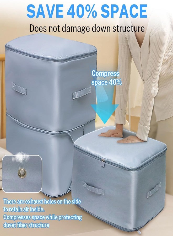 Zipron Ultra Space Saving Self Compression Organizer, Portable Heavy Duty Moving Bags, Compression Packing Cubes for Travel, Expandable Organizer Bags for Comforters,Blankets,Bedding Multicolor - Image 2
