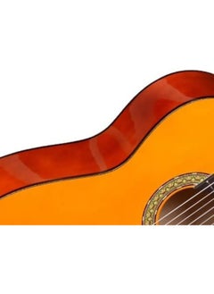 Megarya Megarya High Gloss Classical Guitar M34 Yellow Natural Rich Sound Nylon Strings With Silver Finish Tuning Pins  - Image 4