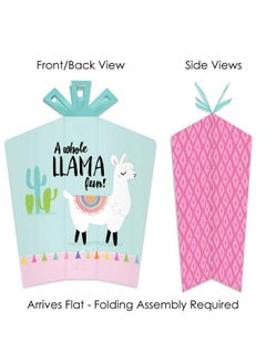 Big Dot of Happiness Whole Llama Fun Table Decorations Llama Fiesta Baby Shower Or Birthday Party Fold And Flare Centerpieces 10 Count  - Image 3