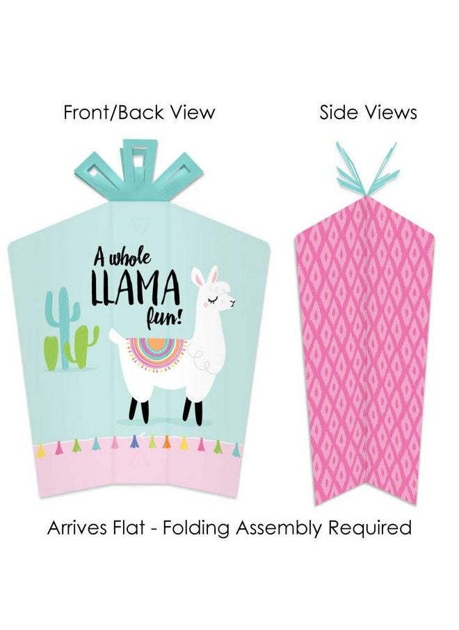 Big Dot of Happiness Whole Llama Fun Table Decorations Llama Fiesta Baby Shower Or Birthday Party Fold And Flare Centerpieces 10 Count  - Image 3