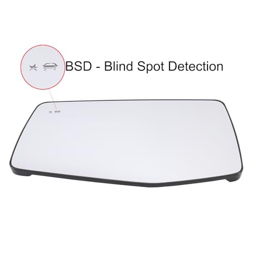 Tempsnow Driver Side Mirror for Silverado Sierra 1500 2500 3500 2019-2025 Left Side Mirror Glass Replacement with BSD - Image 5