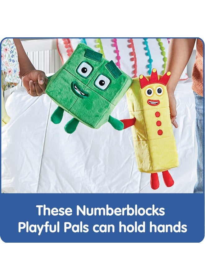 hand2mind hand2mind Numberblocks Three & Four Playful Pals Plush, Numbers for Toddlers, Preschool Math Learning Toys, Stuffed Animal Plushie, Counting Blocks Stuffies, Kids Birthday Gift, Easter Basket Stuffers - Image 5