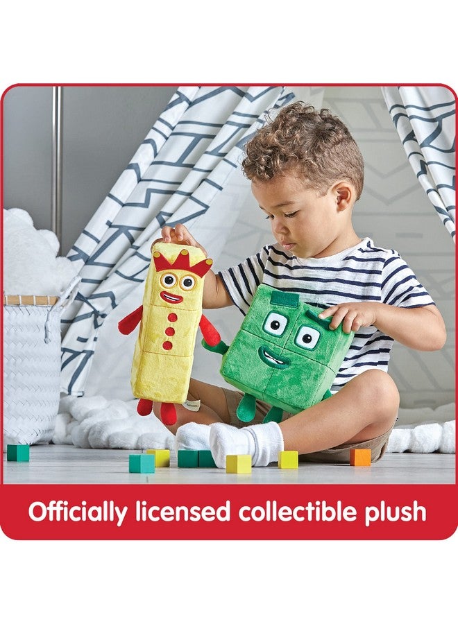 hand2mind hand2mind Numberblocks Three & Four Playful Pals Plush, Numbers for Toddlers, Preschool Math Learning Toys, Stuffed Animal Plushie, Counting Blocks Stuffies, Kids Birthday Gift, Easter Basket Stuffers - Image 2