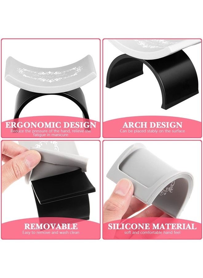 Beaupretty - Nail Arm Rest,Manicure Hand Pillow U Shape Cushion Pillow Professional Nail Rest Cushion Table Desk Station Manicure Tool,Black - Image 1