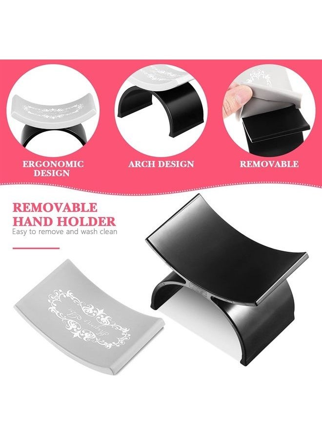 Beaupretty - Nail Arm Rest,Manicure Hand Pillow U Shape Cushion Pillow Professional Nail Rest Cushion Table Desk Station Manicure Tool,Black - Image 1