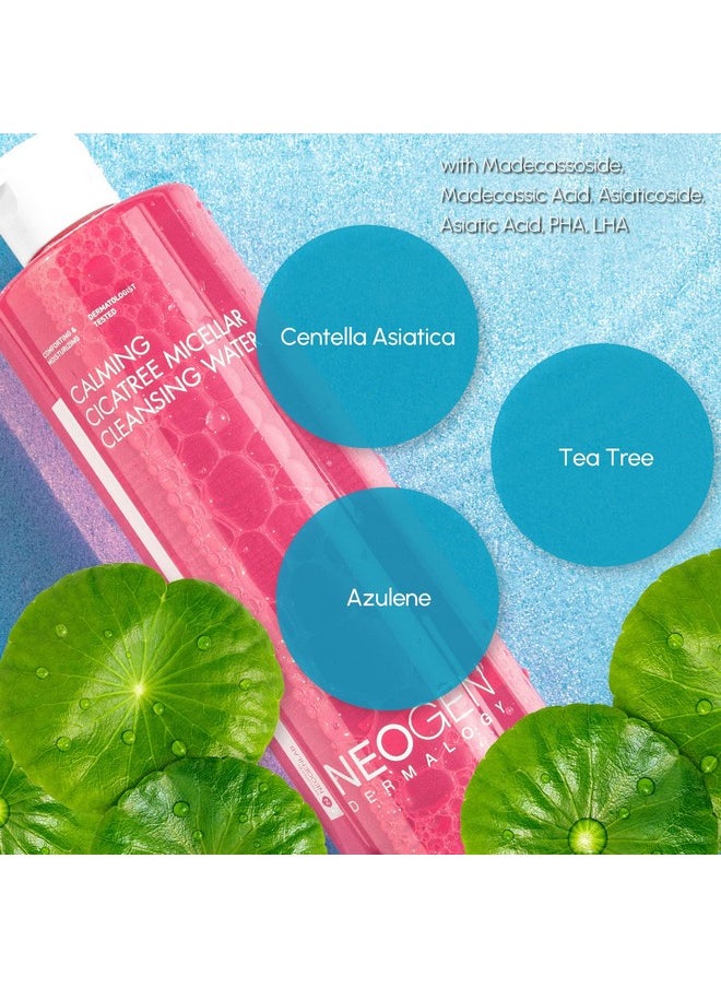 DERMALOGY by NEOGENLAB - Neogen Calming Cica Tree Micellar Cleansing Water 13.52 Oz (400Ml) Moisturizing Facial Cleanser & Makeup Remover For Sensitive Skin Clean Beauty Korean Skin Care - Image 1