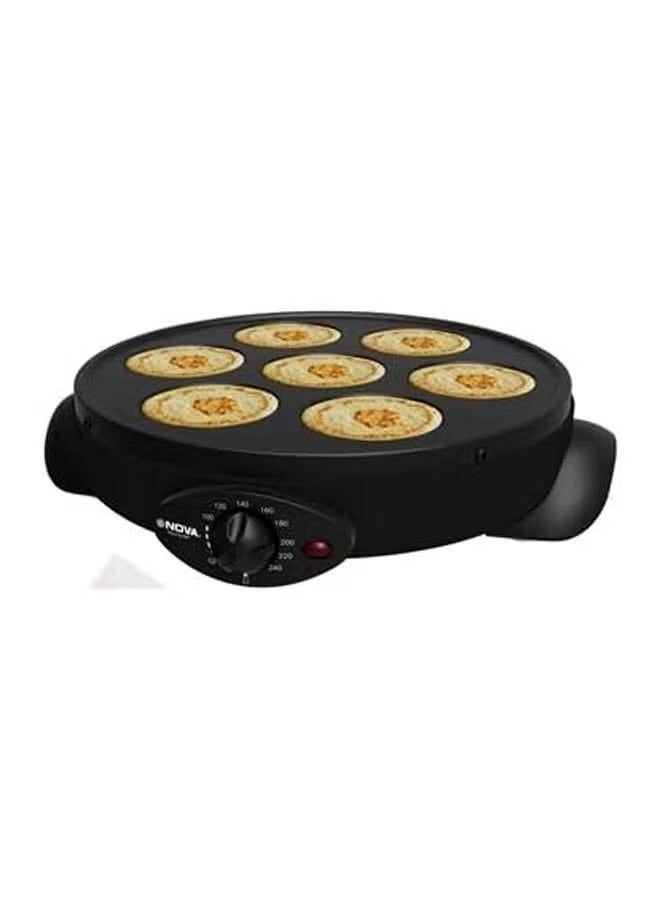 NOVA Crepe Maker 171CM7 Electric Non Stick Pancake Maker | Fast Heating Flat Griddle, Even Cooking Surface, Easy Clean, Compact Breakfast Maker for Crepes, Pancakes, Roti & Snacks - Image 2