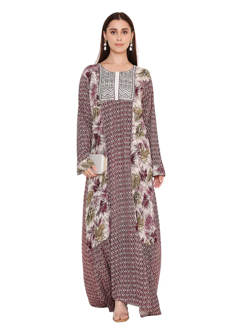HANA & SARA long traditional wear arabic kaftan jalabia dress
