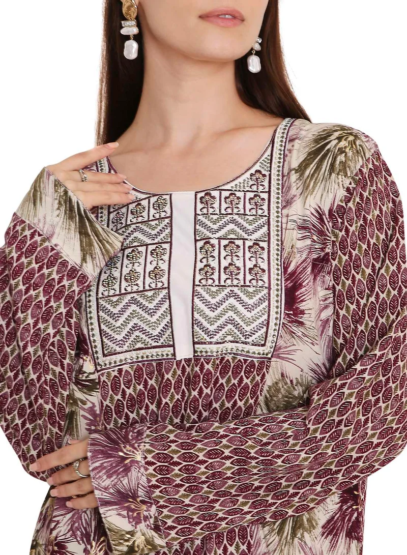 هانا آند سارا long traditional wear arabic kaftan jalabia dress
