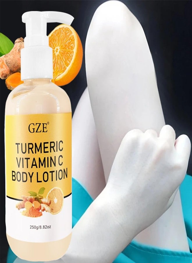 GZE Turmeric Lotion for Spots - Vitamin C Skin Brightening Cream for Face & Body - Cleanse Skin, Fight Acne, Even Tone, Clear Scars, Sun Damage & Discoloration - Image 5