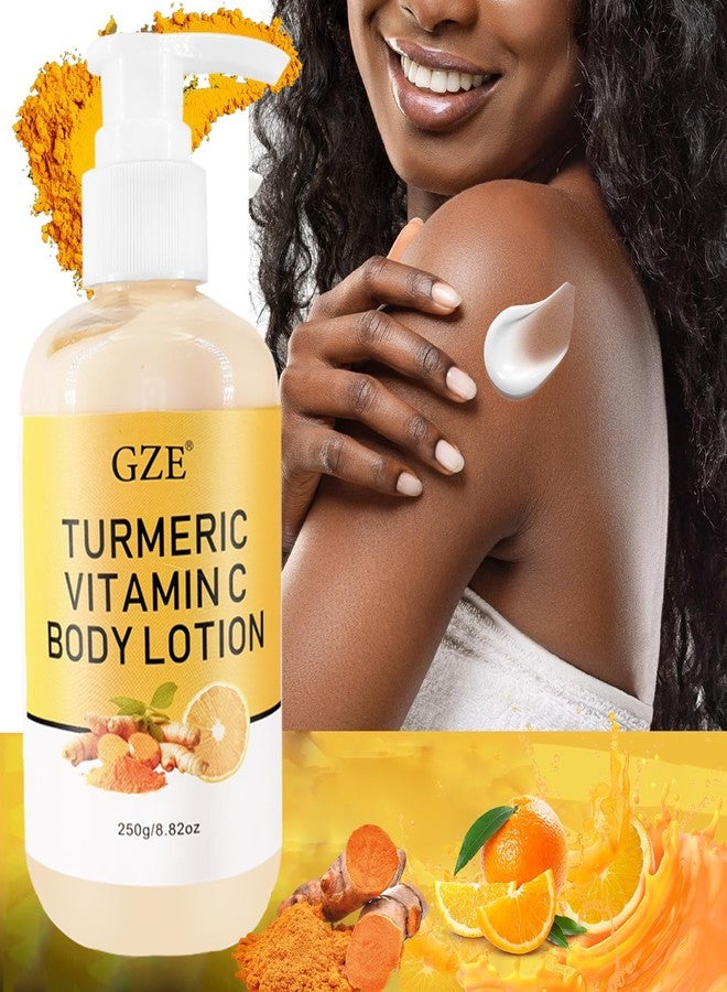 GZE Turmeric Lotion for Spots - Vitamin C Skin Brightening Cream for Face & Body - Cleanse Skin, Fight Acne, Even Tone, Clear Scars, Sun Damage & Discoloration - Image 2