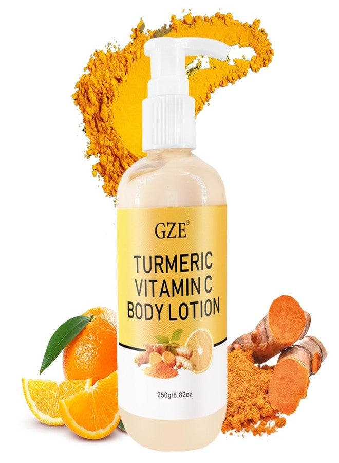GZE Turmeric Lotion for Spots - Vitamin C Skin Brightening Cream for Face & Body - Cleanse Skin, Fight Acne, Even Tone, Clear Scars, Sun Damage & Discoloration - Image 1