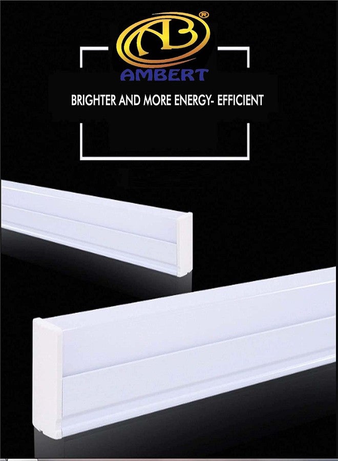ambert أنبوب إضاءة LED بلون كهرماني T5 بطول قدمين، أبيض بارد، عبوة من 3 قطع - Image 3