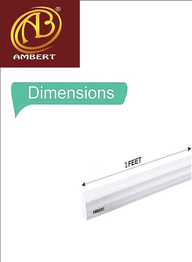 ambert أنبوب إضاءة LED بلون كهرماني T5 بطول قدمين، أبيض بارد، عبوة من 3 قطع - Image 2