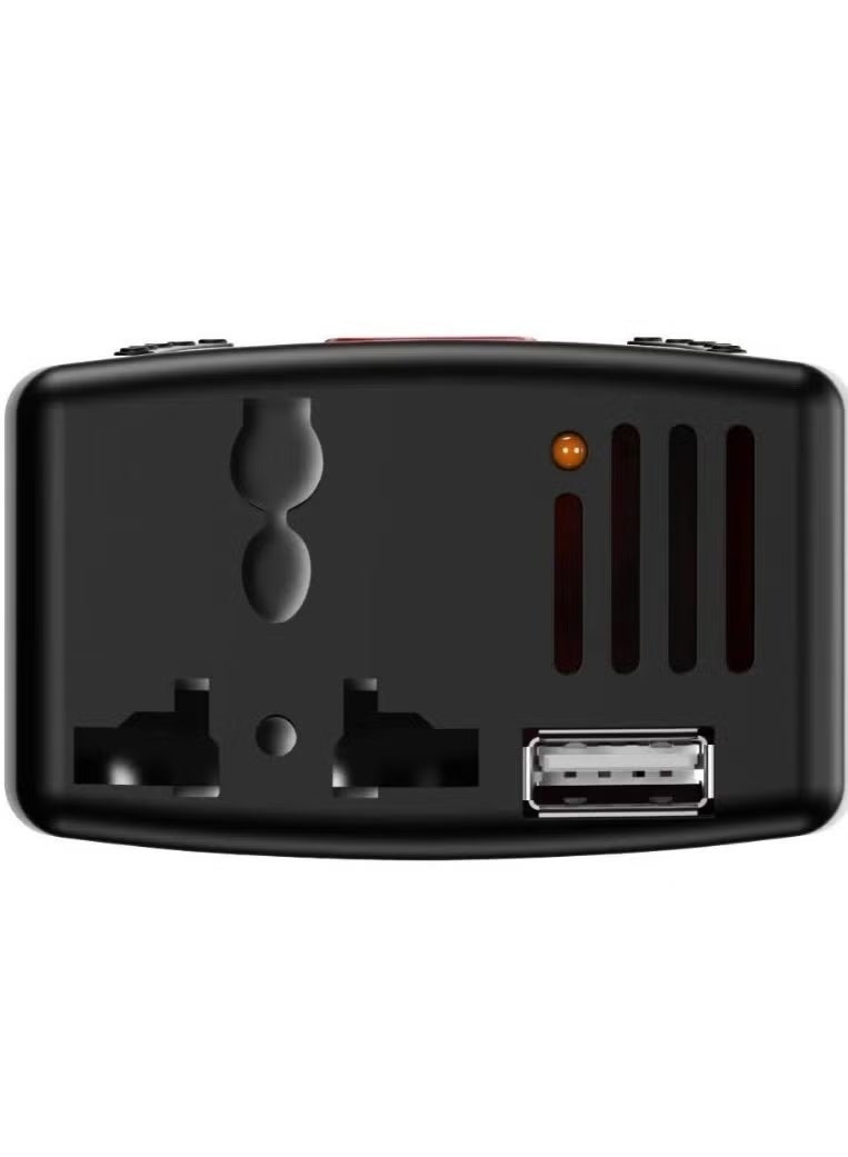 Denx 150W Car Power Inverter with Universal UK/US/EU Plug & 1 USB Port – High-Quality Fast Charging Adapter for Mobile Devices | Converts 12V DC to AC 220V for Laptops, Phones, Tablets & Small Electronics | Portable Travel Converter for Car, Truck & RV Use | Safe, Reliable, Compact Design for Home & Outdoor Power Backup - Image 4