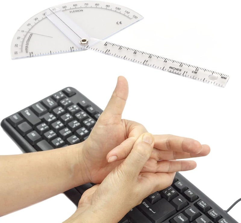 Orthopedic Ruler, Protractor Transparent Accurate Plastic 120° Range Orthopedic Angle Ruler - Image 3