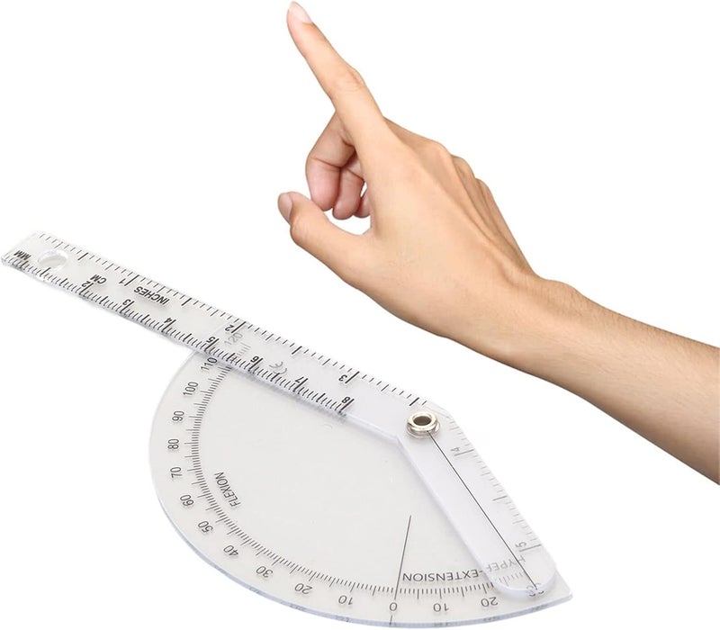 Orthopedic Ruler, Protractor Transparent Accurate Plastic 120° Range Orthopedic Angle Ruler - Image 4