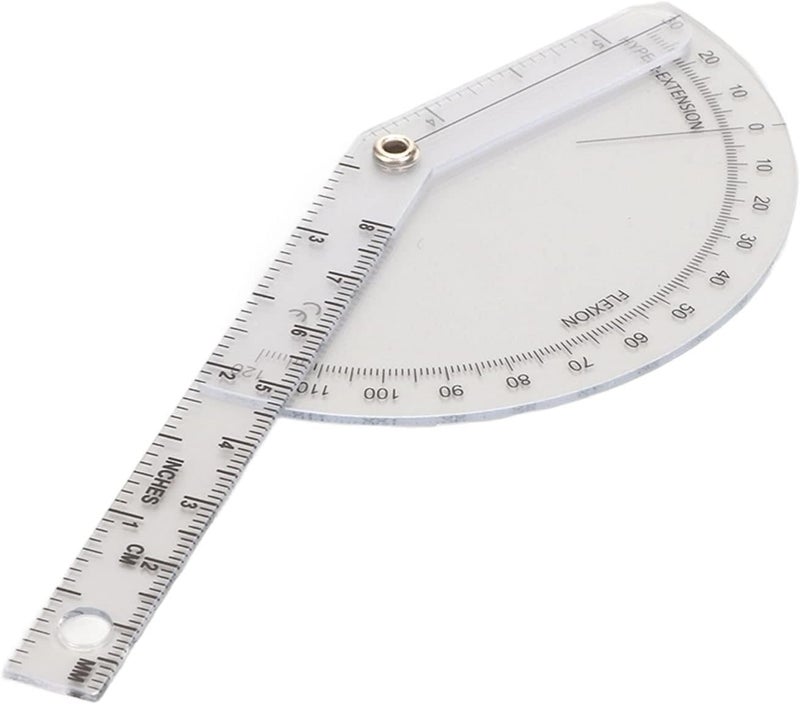 Orthopedic Ruler, Protractor Transparent Accurate Plastic 120° Range Orthopedic Angle Ruler - Image 1