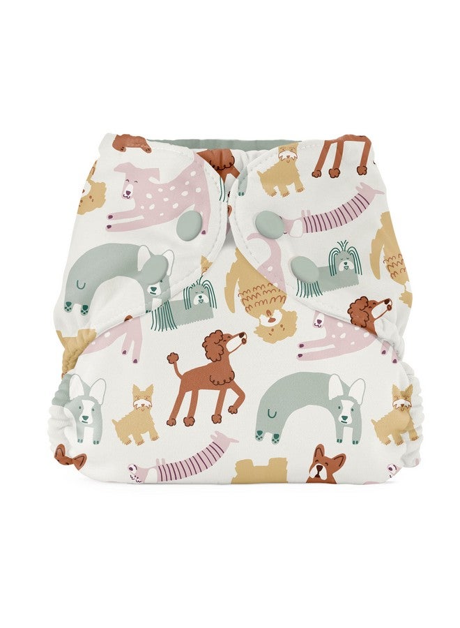 Esembly Cloth Diaper Outer Waterproof Cloth Diaper Cover Swim Diaper Leakproof And Breathable Layer Over Prefolds Flats Or Fitteds Reusable Diaper With Snap Closure Size 1 (717Lbs) Offleash - Image 2