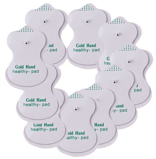 AGAM Digital Therapy Machine Electrode Reusable TENS Unit Pads – Health Herald Replacement Pads, Strong Stick Gel, Universal Compatibility for Muscle Relief & Pain Therapy (10-Pack) - Image 1